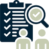 Independent model validation checklist icon